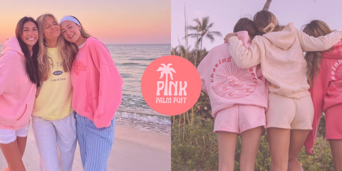 Pink Palm Puff Tracksuit: Flex Goals Achieved
